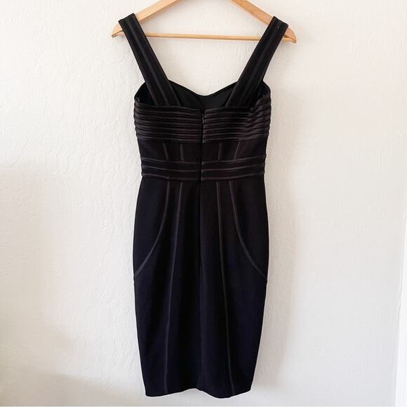 Cache Vintage Black Bandage Mini Bodycon Dress LBD - Picture 3 of 6